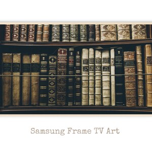 Samsung Frame TV Art classic library books, Samsung Art TV books, Digital Download for Samsung Frame, Digital Tv Art, vintage map