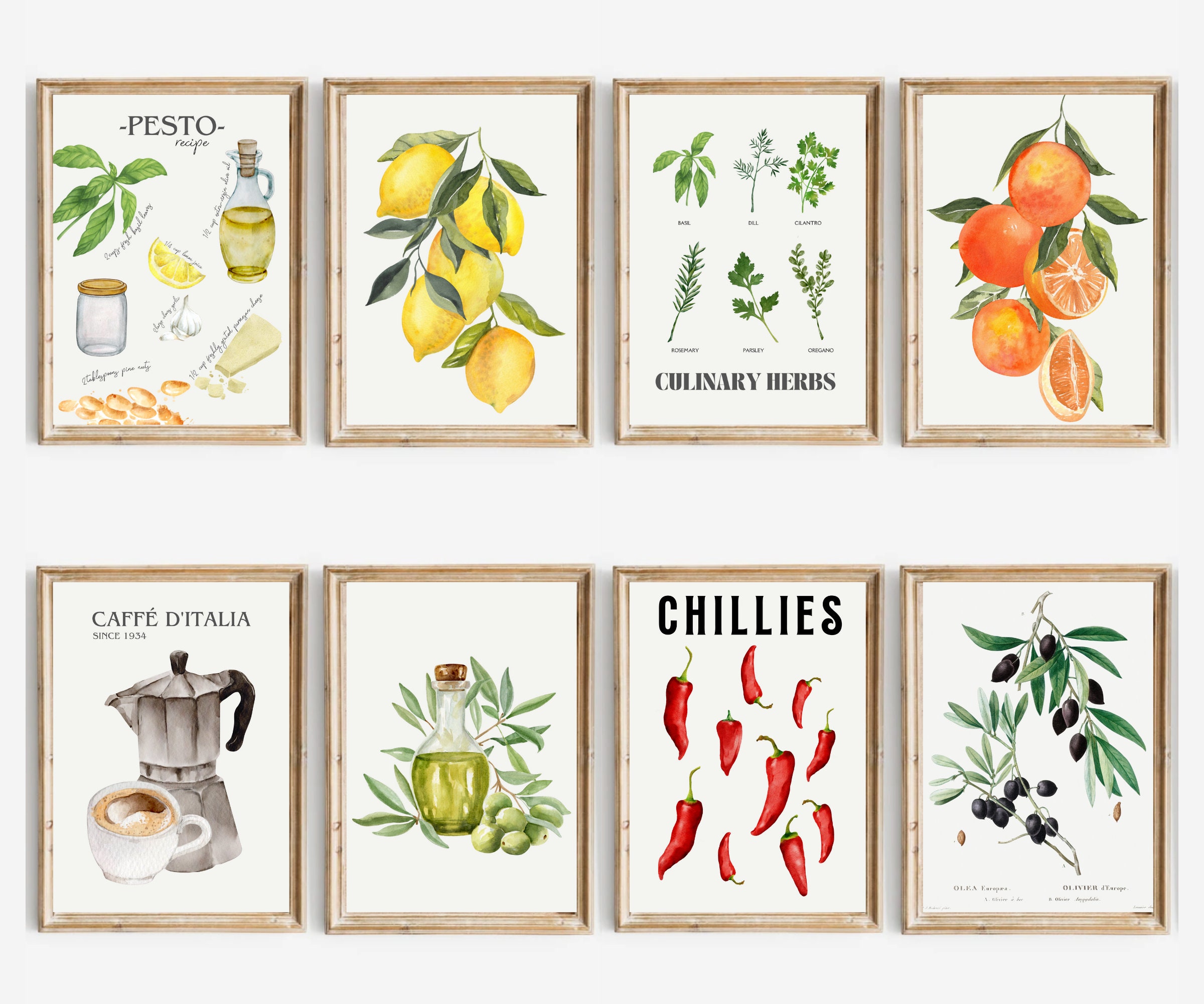 italian kitchen wall decor | kitchen wall art set of... Italian Kitchen Wall Decor | Kitchen Wall Art Set of 12 PRINTABLES ...