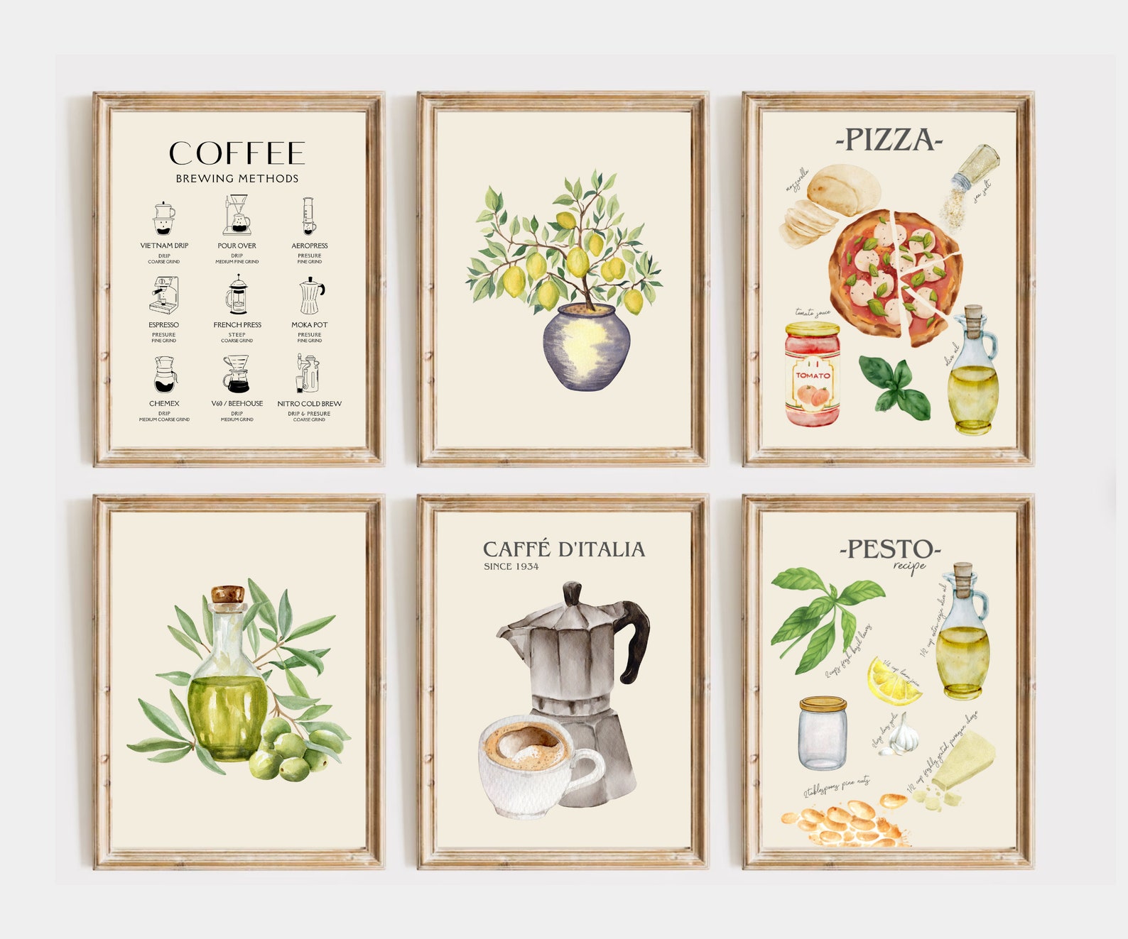 italian kitchen wall decor | kitchen wall art set of... Italian Kitchen Wall Decor | Kitchen Wall Art Set of 10 PRINTABLES ...