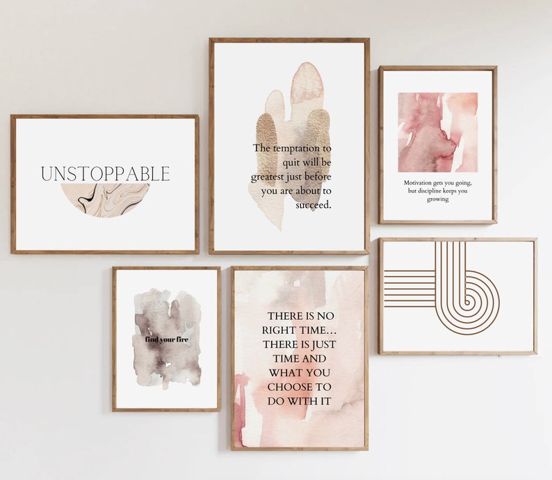 Office Wall Art Set of 15 PRINTABLES Home Office Decor Etsy