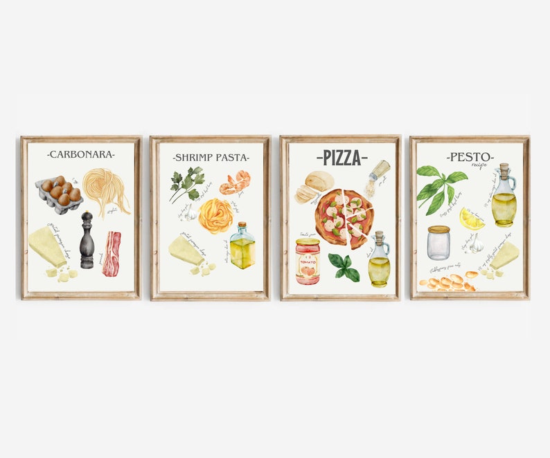 italian kitchen wall decor | kitchen wall art set of... Italian Kitchen Wall Decor | Kitchen Wall Art Set of 12 PRINTABLES ...