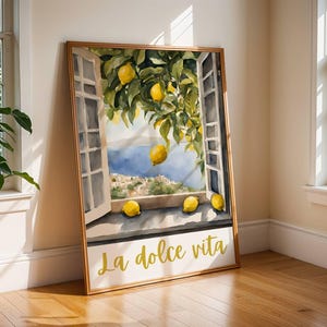 italian kitchen wall decor | kitchen decor | la dolce vita | digital download | kitchen prints | italian wall art