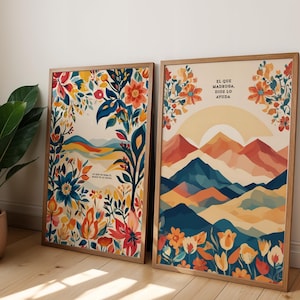 Mexican Quote Prints (Set of 2): Latin Boho Home Decor (Digital Download)