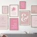 Office Wall Art Set of 10 PRINTABLES Home Office Decor Pink Office Print Inspirational Quote ...