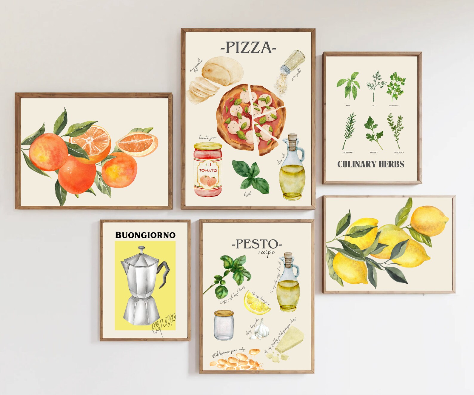 italian kitchen wall decor | kitchen wall art set of... Italian Kitchen Wall Decor | Kitchen Wall Art Set of 8 PRINTABLES ...