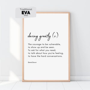 Daring Greatly Theodore Roosevelt Quote, Man in the Arena Print, Daring Greatly quote, quote wall art, DIGITAL DOWNLOAD