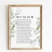 Don't Cry for Me Memorial Poem. Celebration of Life, Funeral ...