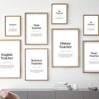 Funny PE Teacher Definition Print Wall Art Poster, PE Teacher Gift for ...
