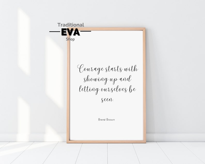 Brene Brown Quotes 6 Piece Wall Art Strong Back. Soft Front Etsy