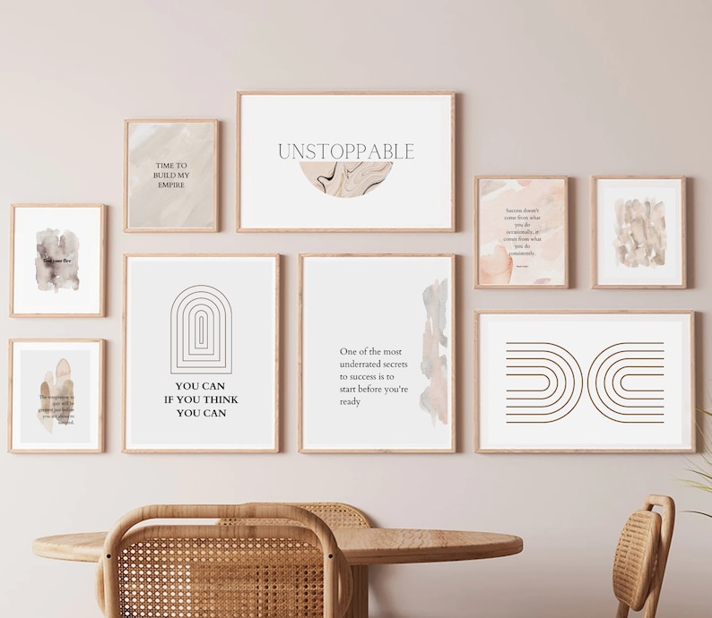 Office Wall Art Set of 15 PRINTABLES Home Office Decor Etsy