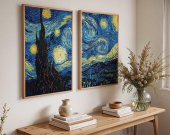 星月夜 ヴィンセント・ヴァン・ゴッホのプリント ヴィンセント・ヴァン・ゴッホの「星月夜」の高品質デジタル