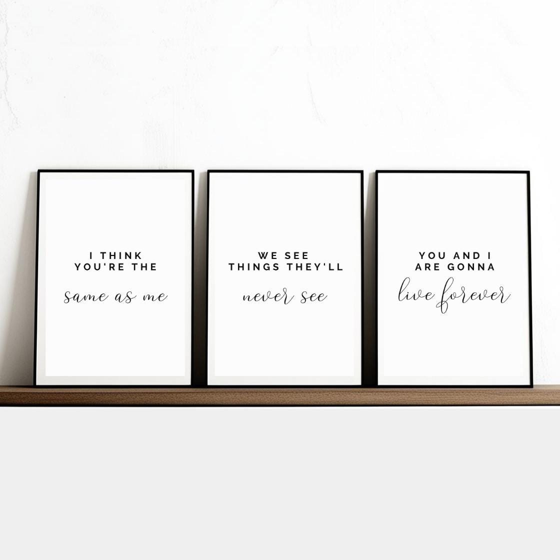Oasis Live Forever Poster - Etsy