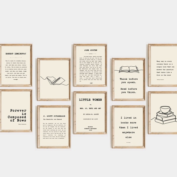 Book Quote Etsy