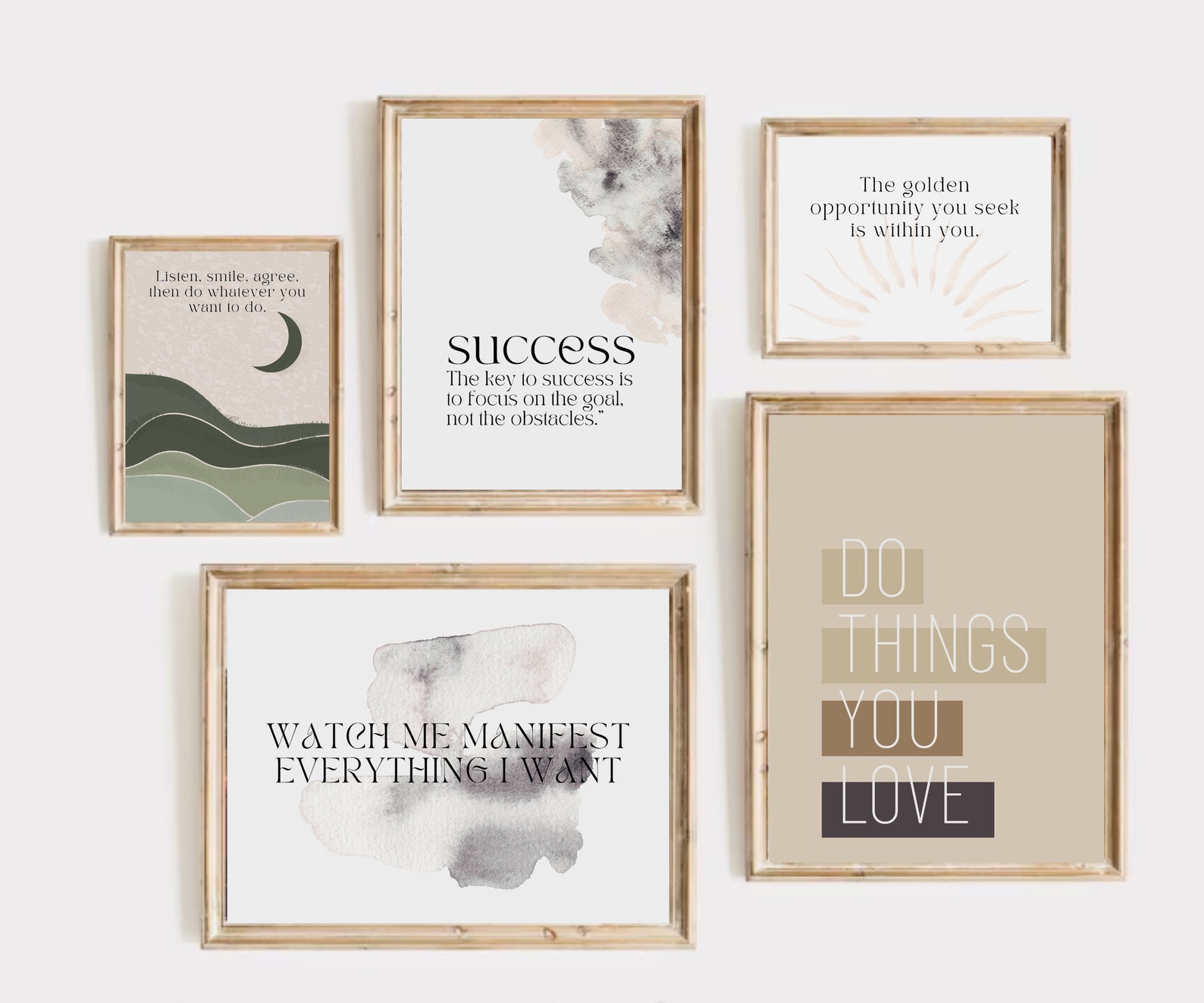 Office Wall Art | Set of 20 PRINTABLES | Home Office Decor | Home ...