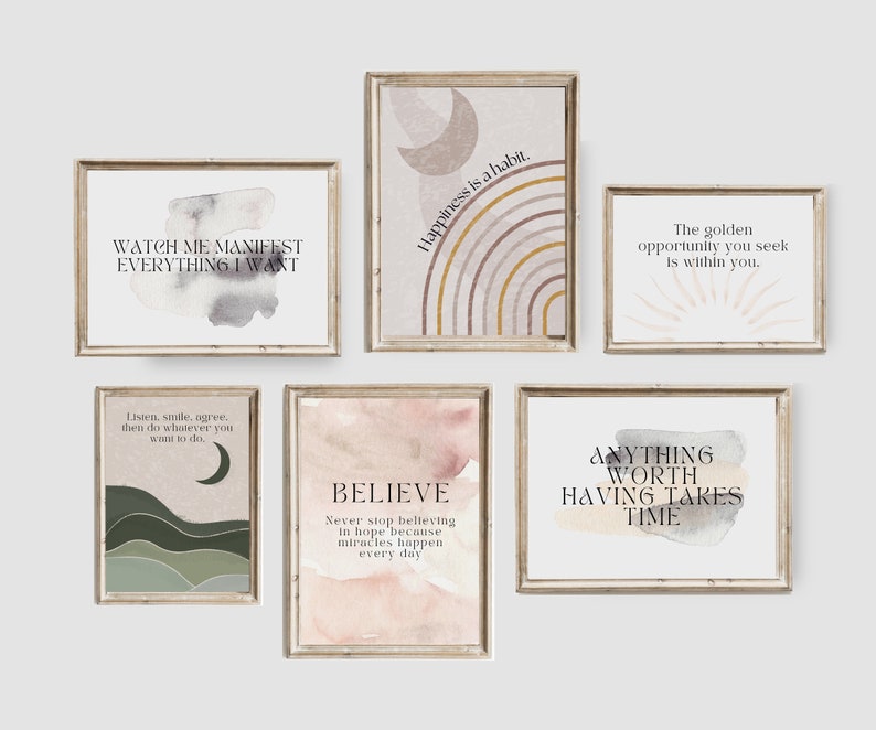 Office Wall Art | Set of 20 PRINTABLES | Home Office Decor | Home ...