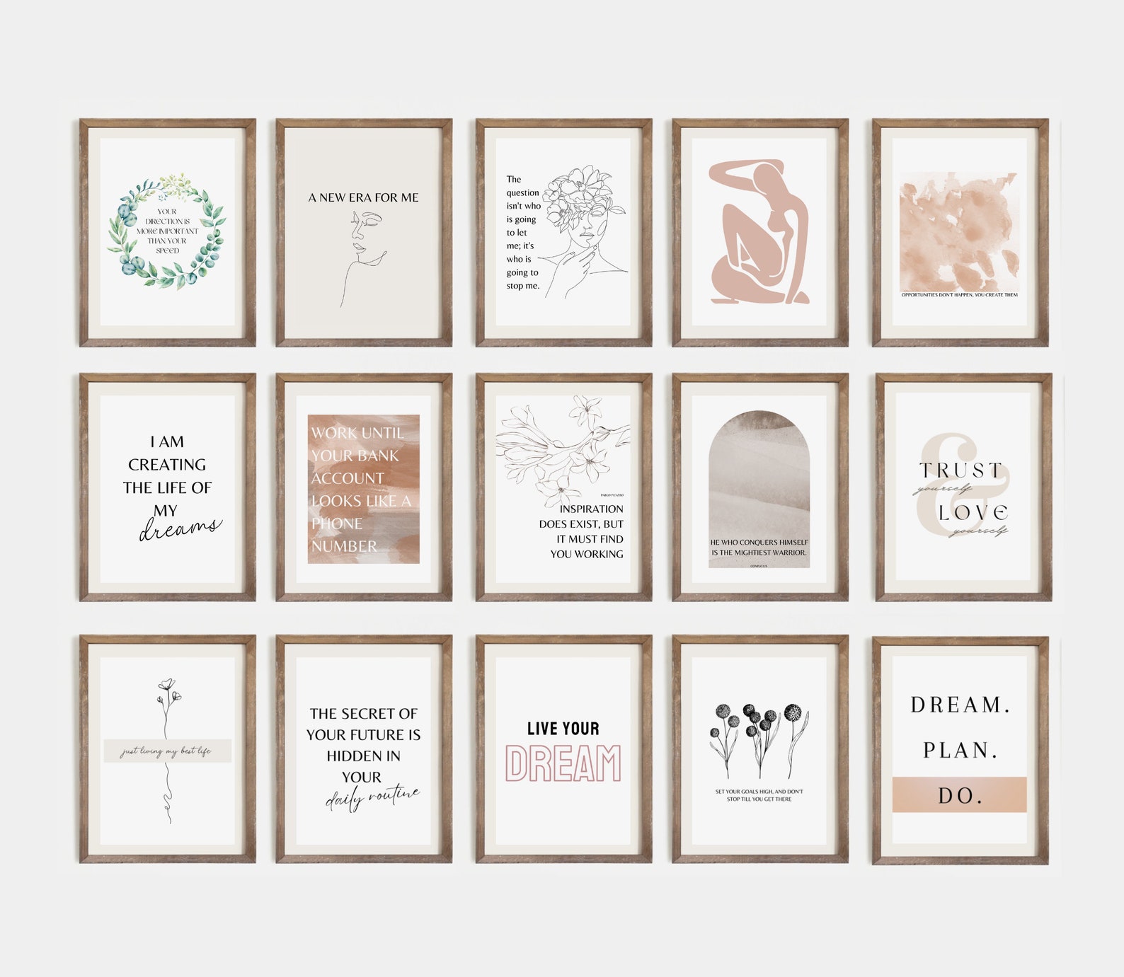 Office Wall Art Set of 20 PRINTABLES Home Office Decor Etsy