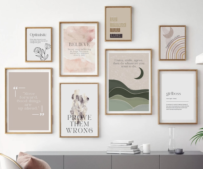 Office Wall Art Set of 20 PRINTABLES Home Office Decor Etsy