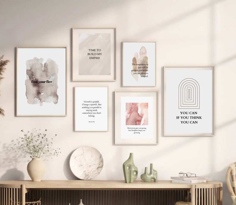 Office Wall Art Set of 15 PRINTABLES Home Office Decor Etsy