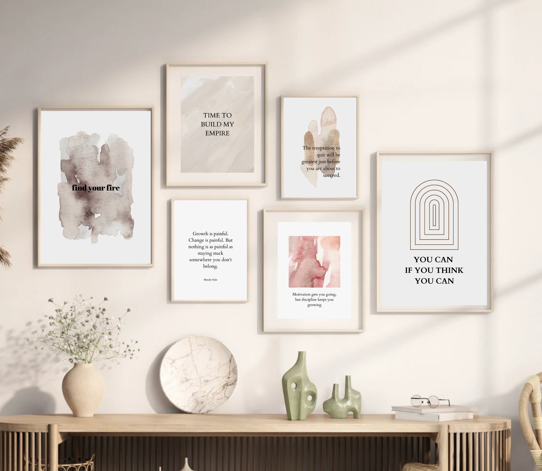 Office Wall Art | Set of 15 PRINTABLES | Home Office Decor | Home ...