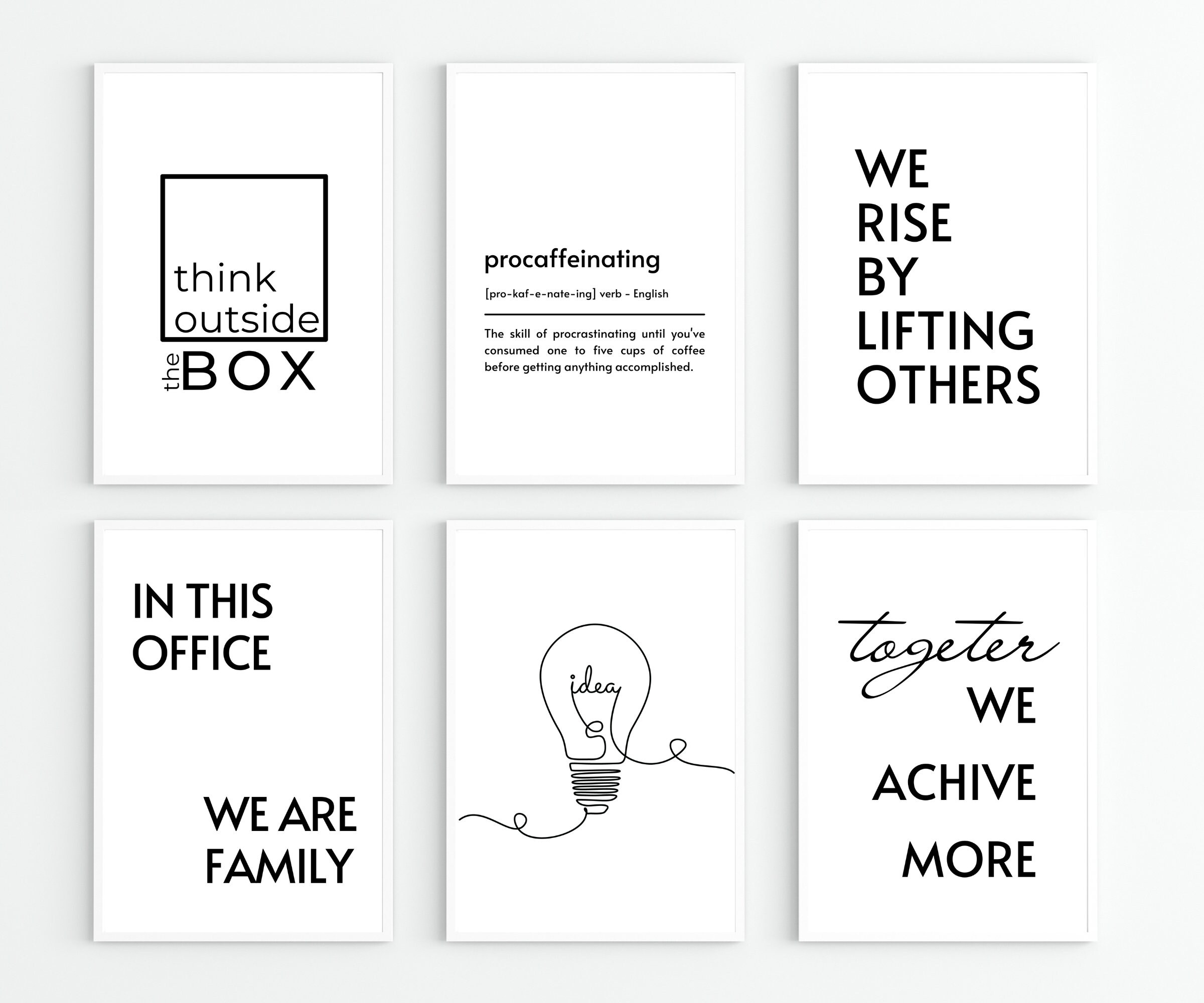 Mega Bundle of 50 Prints, Office Wall Decor, Home Office Decor ...