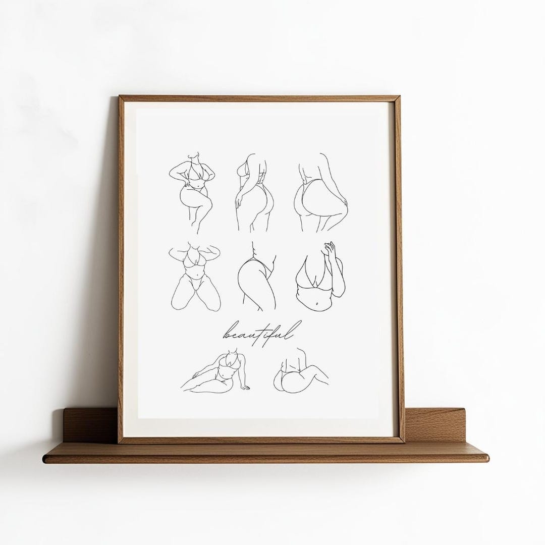 Body Positivity Print, Beautiful Bodies Print, Diversity Art, Body ...