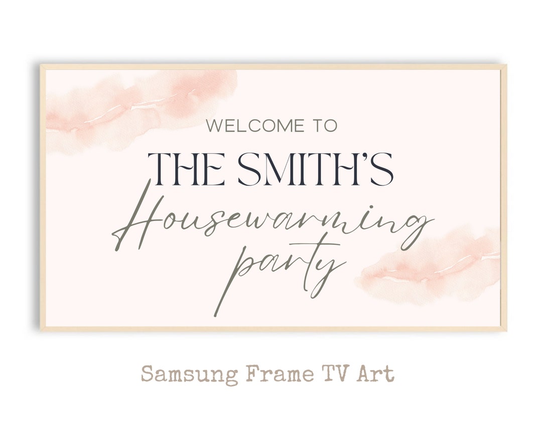 Housewarming Sign Template Housewarming Art TV