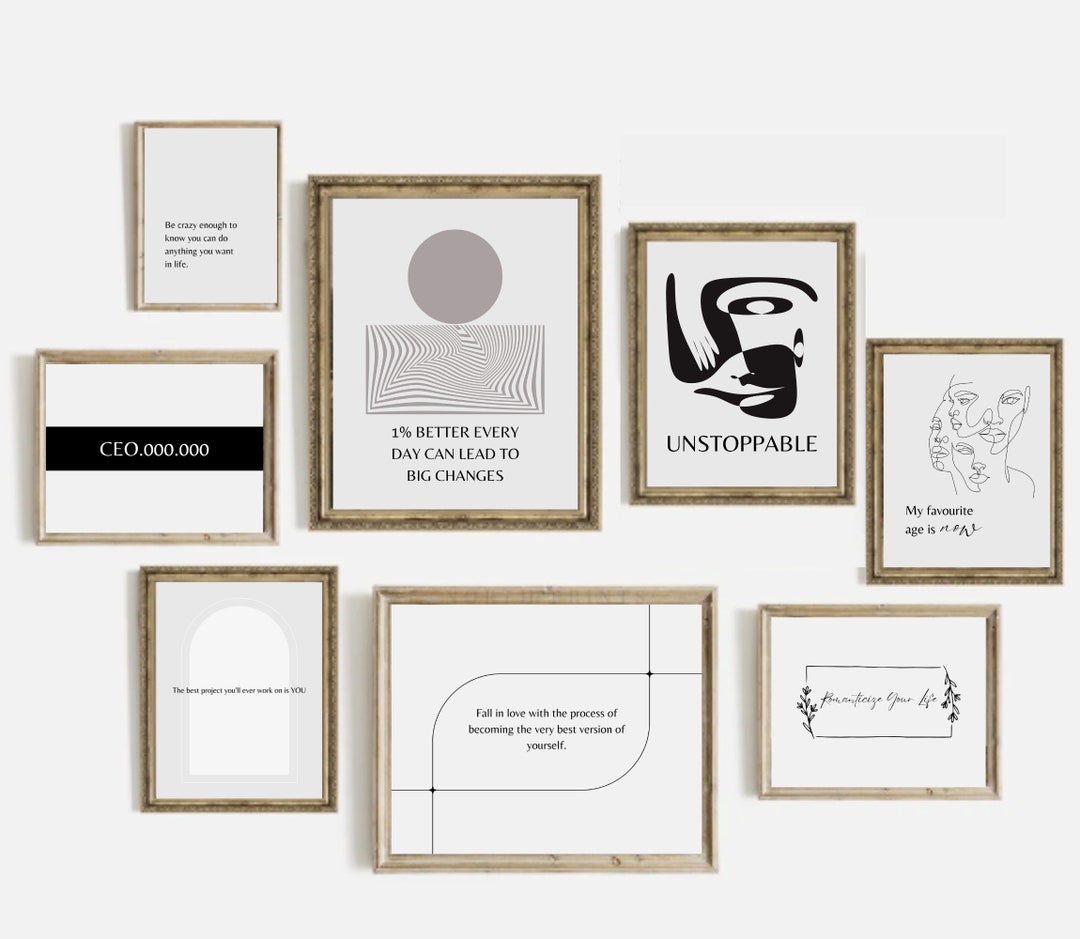 Office Wall Art | Set of 15 PRINTABLES | Home Office Decor | Home ...