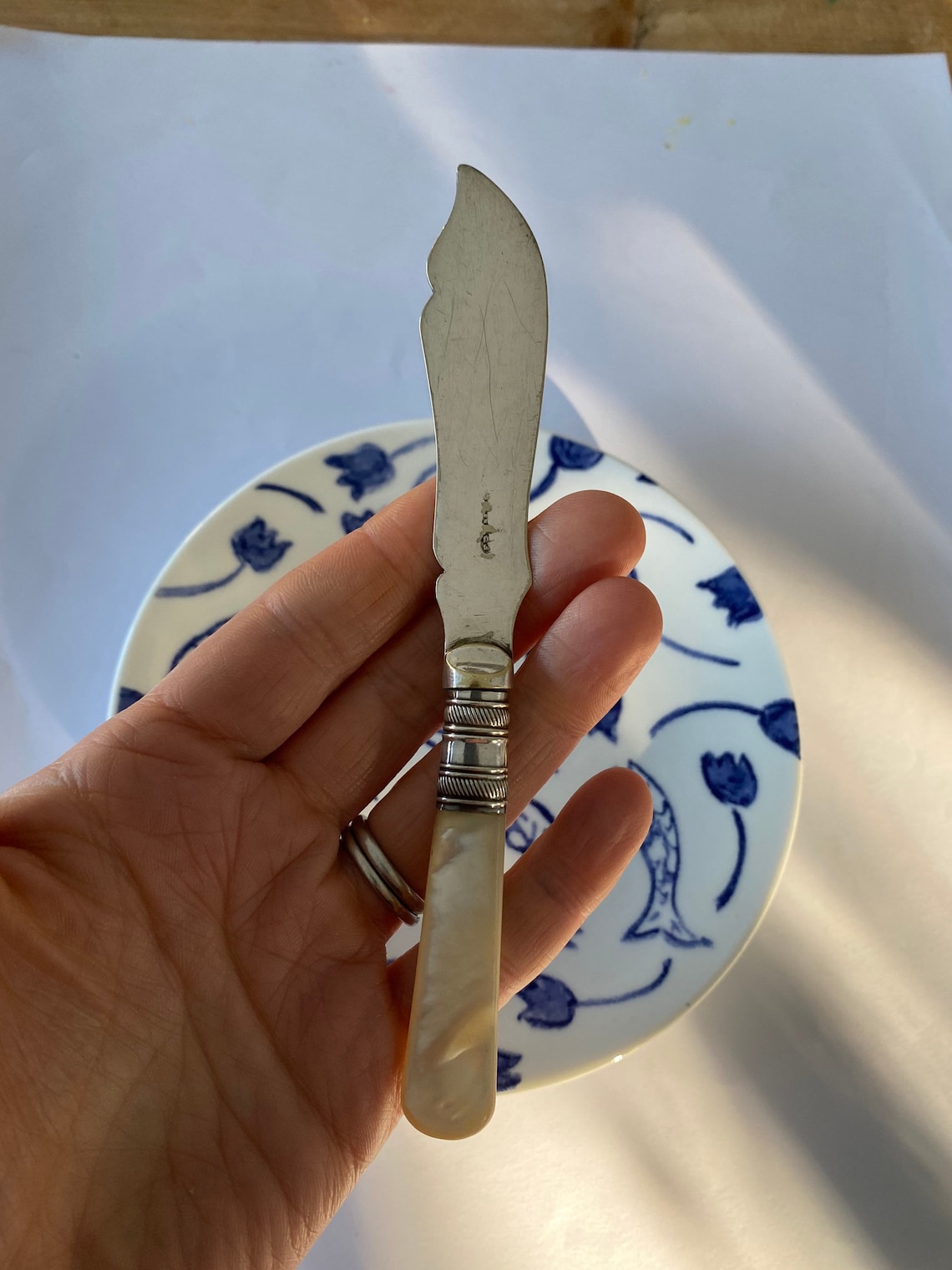Decorative Butter Knife with faux mother of pearl handle Etsy
