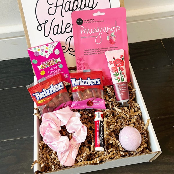 Valentine's Self Care Gift Box - Valentine's Day Gift Box for Friend - Valentine's Day Gift for Daughter - Valentine's Gift Box for Kids