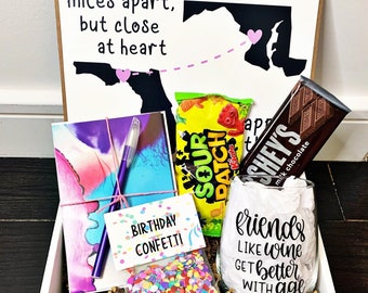 Long Distance Friend Birthday Care Package - Friend Birthday Box - Birthday Custom Gift Box - Birthday Gift Ideas - Birthday Gifts for Her