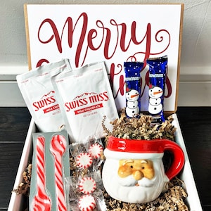 Hot Chocolate Christmas Gift Set - Mug Christmas Gift Box - Hot Cocoa Christmas Gift Box - Christmas Care Package - Christmas Gift Idea
