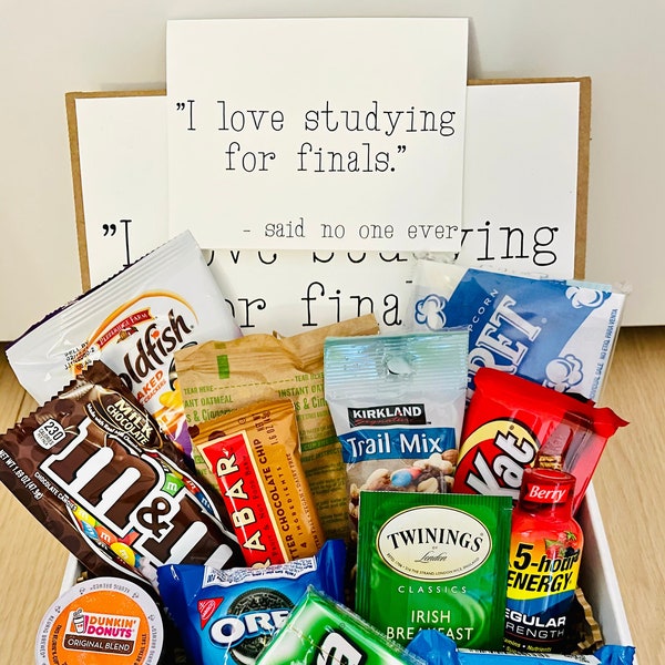 Finals College Care Package - Custom College Care Package - College Snack Box - College Gift Box - Back to School - Snack Care Package