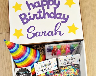Happy Birthday Gift Box - Custom Gift Box - Gift Box - Gift Ideas - Friend Birthday Gift - Birthday Gifts for Her - Child's Birthday