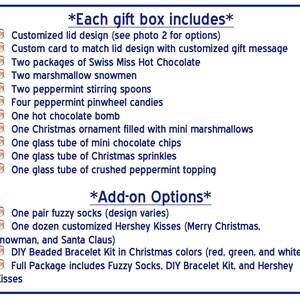 Hot Chocolate Christmas Gift Set - Mug Christmas Gift Box - Hot Cocoa Gift Box for Kids- Christmas Care Package - Child Christmas Gift Idea image 3