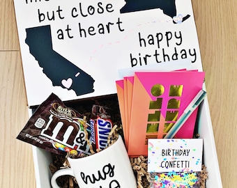 Long Distance Friend Birthday Care Package - Friend Birthday Box - Birthday Custom Gift Box - Birthday Gift Ideas - Birthday Gifts for Her