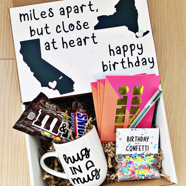 Long Distance Friend Birthday Care Package - Friend Birthday Box - Birthday Custom Gift Box - Birthday Gift Ideas - Birthday Gifts for Her