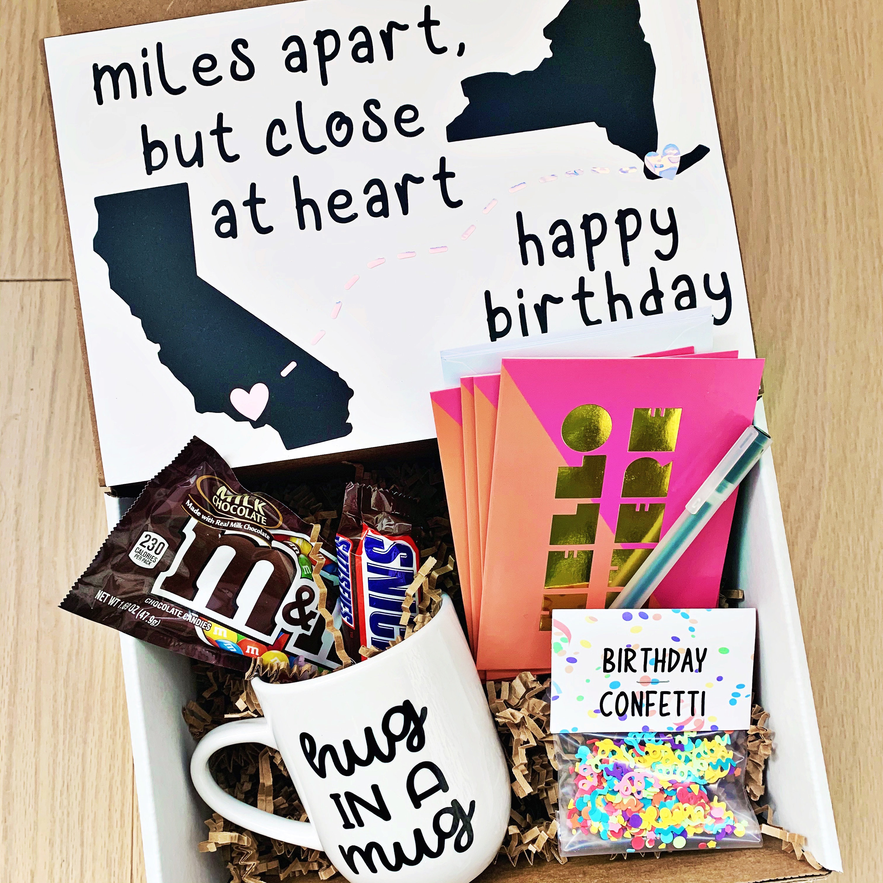 Best Friend Gift Box Set: BFF Gift , Long Distance, Quotes