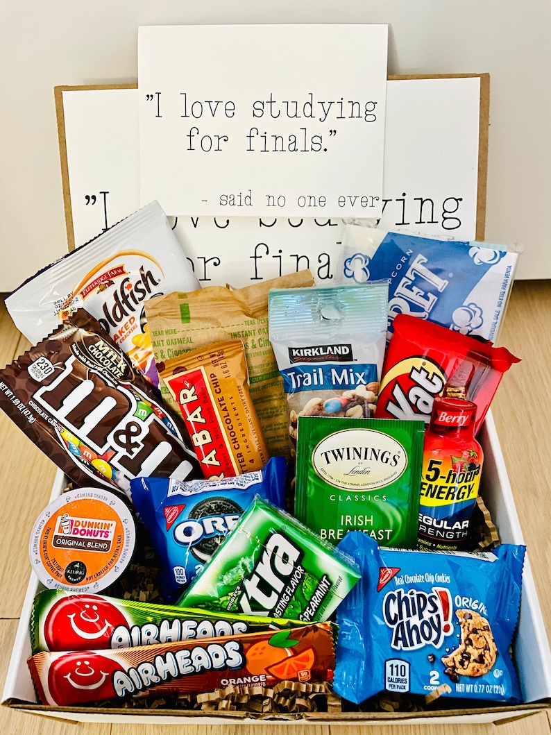 Finals College Care Package Custom College Care Package Etsy