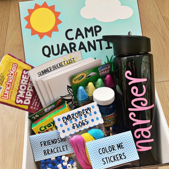 Quarantine Busy Box - Kids Care Package - Quarantine Summer Gift Box - Kids Gift Box - Custom Gift Box - Camp Package - Arts and Crafts Box