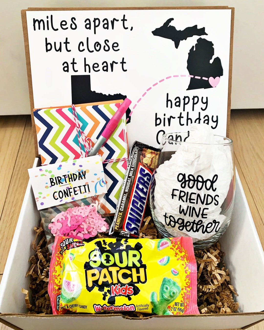 Long Distance Friend Birthday Care Package Friend Birthday Box
