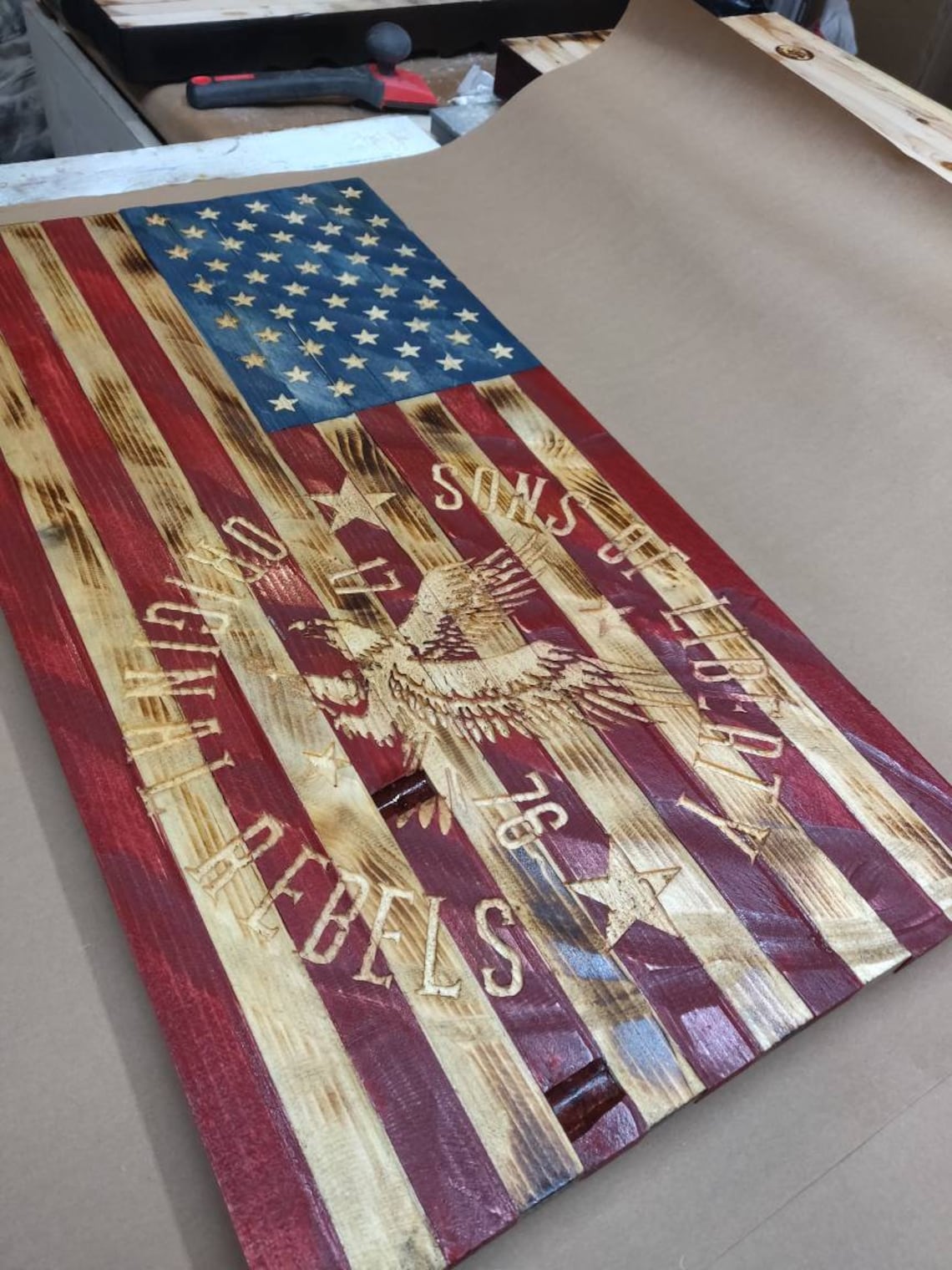 Sons of liberty flag etsy