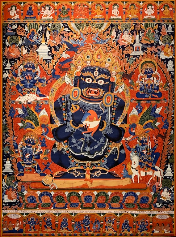 手描き絵画「Ritual」日本画　オリジナル　原画 af5190e92244b1c1b096e9f43054ec