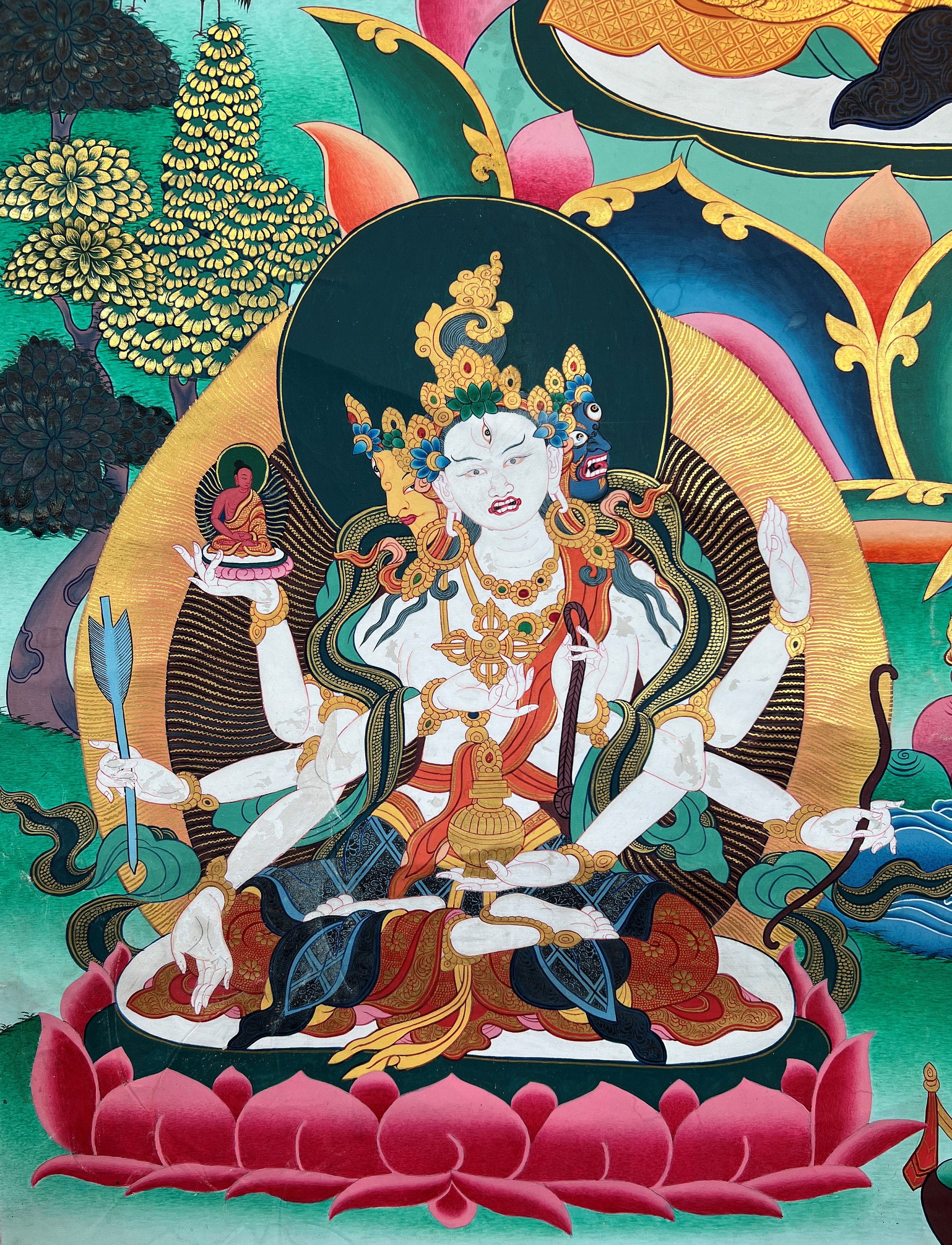 チベットの仏画　阿弥陀如来　手描き Amazon.co.jp: チベット仏画『阿弥陀如来 10532』真筆 チベット