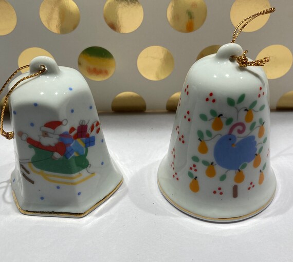 1986 LILLIAN VERNON Christmas Bells Etsy