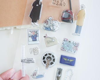 Project Hail Mary 3D Resin Sticker