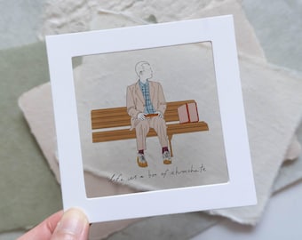 Forrest Gump Transparent Movie Postcard | Gift for movie fan
