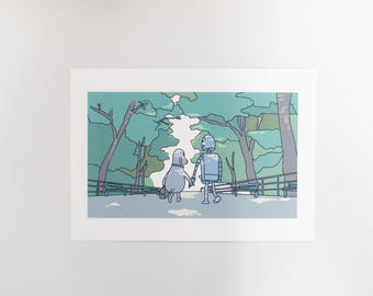 Robot Dreams (2003) - We walk | Movie Poster, Prints