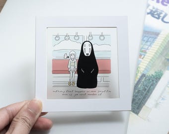 SPIRITED AWAY Transparent Movie Postcard | Gift for movie fan