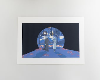 La La Land Print - Mia & Seb (A5)| Movie Poster, Prints