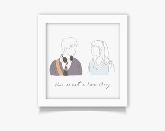 500 days of summer Transparent Movie Postcard | Gift for movie fan